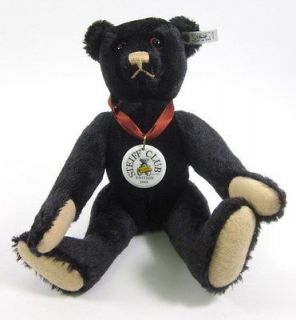   Black Mohair 1912 Mourning Replica Edition 1999 Jointed Teddy Bear