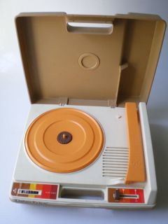 Fisher Price Portable Record Player 45 RPM 33 RPM 1978 Working 