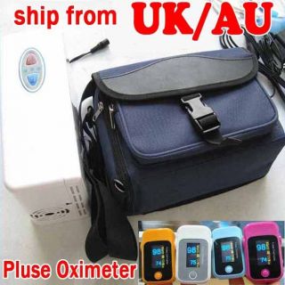 OXYGEN CONCENTRATOR GENERATOR + FREE PULSE OXIMETER FOR HOME/CAR/TRAVE 