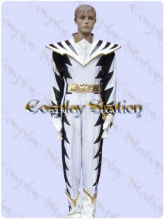 Power Rangers White Power Ranger AbareKiller Cosplay Costume_commis 