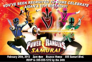 power rangers invitations in Specialty Services