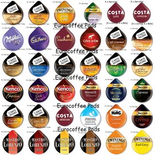 Tassimo Refill 8 x T DISCS / Pods / Capsules Coffee   30 Flavours To 