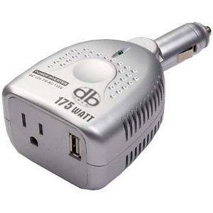 DBTech 175 Watt Portable Power Inverter w USB Port   12v AC to 110v DC 