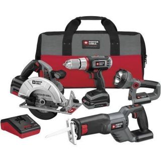 PORTER CABLE 18V Lithium 4 Tool Combo Kit PCL418C 2