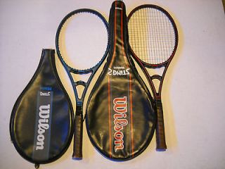 Wilson Sting Sting 2 Midsize tennis rackets w/ covers Collection 