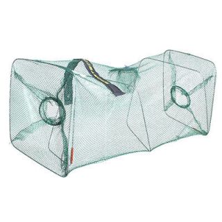 Foldable Nylon Lobster Crawfish Shrimp Trap Fishing Keep Net Cage