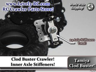   CLOD BUSTER  AXLE STIFFENERS  RC ROCK CRAWLER TRUCK PARTS CLODBUSTER