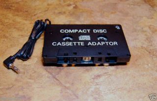   Quality Car Cassette Deck Adapter+ Play iPOD &  ,CD Players w/Cass