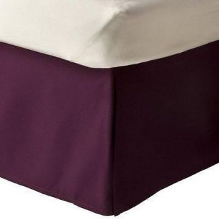   69 Brand New Luxe Versailles Opulence PLUM Bed Skirt KING 100% SILK