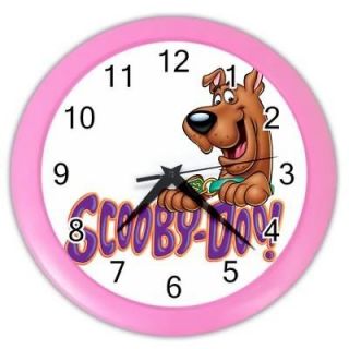 NEW* HOT SCOOBY DOO DOG CARTOON Wall Clock Pink