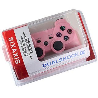   1pcs Perfect Pink Bluetooth Wireless Game Controller For Sony PS3