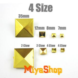 20000pcs Pyramid Studs Rock Spikes Spots Square Leather Craft DIY 