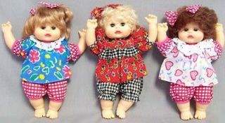   Lot of 6 Pieces   Baby Flor Vinyl Dolls   Size 10.5 (E60160