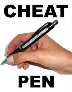 10 x ROLL OUT CHEAT NOTE PEN FOR EXAMS  CHEATING PEN