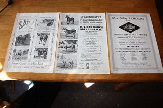 Lot of Vintage Advertisments For Horse Sales lot#3