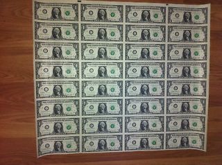   1X32 Legal USA $1 DOLLAR BILLS REAL CURRENCY NOTES RARE GIFTMONEY