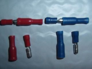   Male/Female Combo Wire Bullet Connector Red/Blue Car Audio Terminals