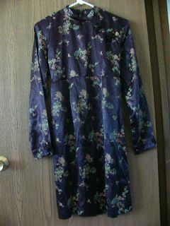 MOTHERHOOD Maternity Dress Silky Japanese Asian Style Kimono Size 