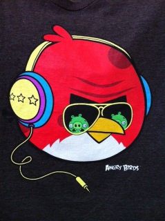 Angry Birds From APP Listening To Beats on Headphones With Glasses 