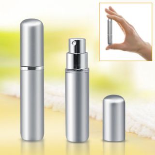 REFILLABLE METAL ATOMISER PERFUME SPRAY BOTTLE HOLIDAY HANDBAG 