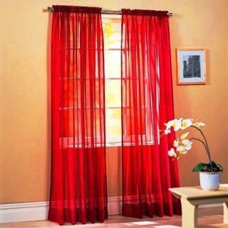 red curtains in Curtains, Drapes & Valances