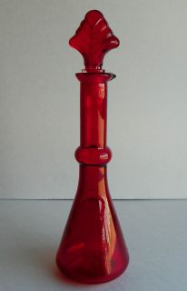 red glass bottle in Collectibles