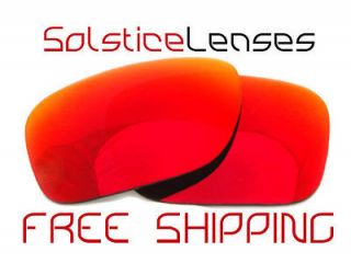 AS IS   SL Replacement Lenses for Oakley HOLBROOK Sunglasses RED RUBY 