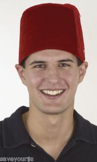 RED FEZ TARBOOSH CHECHEYA ARMY MILLITARY HAT CAP XL NEW