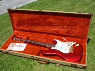 1982 Fender Stratocaster The Strat Candy Apple Red Fullerton USA