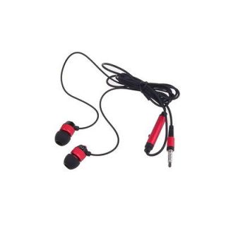   Red Black In Ear Earbud Headphone Earphones For iPod  MP4 PSP PC