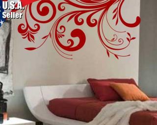 Wall Decor Art Removable Mural Vinyl Decal Sticker Paisley Floral 