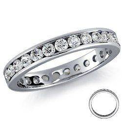 Diamond Full Eternity Ring   Channel Set 2 mm to 4 mm   All ring sizes