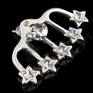 pick 1Pair (2pcs) Of Earring Cuff Crystal Stud Wraps Earrings Pins