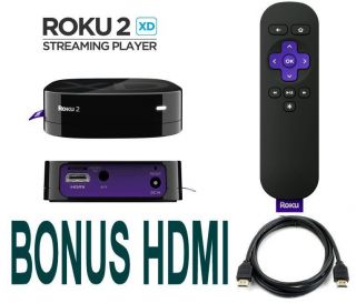 ROKU 2XD DIGITAL HD MEDIA VIDEO STREAMER 500+ CHANNELS BONUS HDMI 