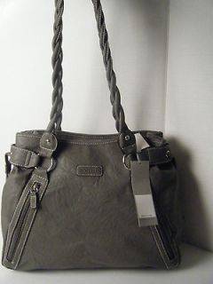   LADIES LARGE SIZED GRAY PURSE HANDBAG BY ROSETTI NEW WITH TAG $59