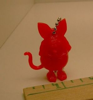 COOL LITTLE ED ROTH RAT FINK FIGURE KEY CHAIN? RED COOL
