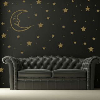   AND MOON KIDS WALL DECAL STICKERS rub on vinyl transfer new RA180
