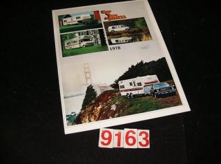 1978 Shasta Motorhome and Trailer Sales Folder 78