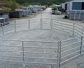 NEW 60 HORSE ROUND PEN ARENA CORRAL PANELS W/BOW GATE