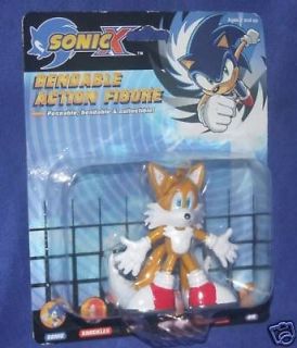 Sonic X Sonic the Hedgehog Bendable TAILS New RARE