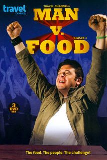 Man v. Food Season 3 DVD, 2011, 3 Disc Set