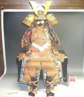 Japanese Samurai #24 Metal Silk Warrior Helmet Armor Mask Set Hina 