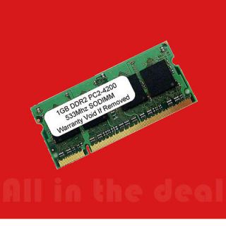 1GB DDR2 PC4200 SODIMM 533 MHz PC2 4200 LAPTOP MEMORY