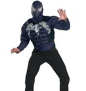 Spider Man 3 Venom Muscle Adult Costume Size 42 46 Standard Disguise 