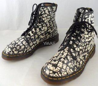   DOC DR. MARTENS BOOTS * UK 8 US 10 * ANDY WARHOL FACE PRINT LEATHER