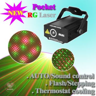   Mini RG Laser Stage Lighting Projector DJ Party Show Xmas Light P