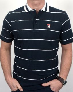 Fila Vintage 80s Count Polo Shirt in Navy S,M,L,XL, borg,settanta 