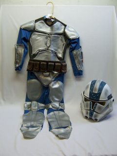 halloween costume star wars clone wars grey blue storm trooper small 