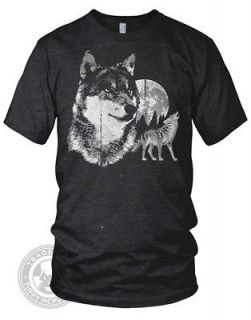  WOLF truck stop howling wolves American Apparel TR401 Track T Shirt