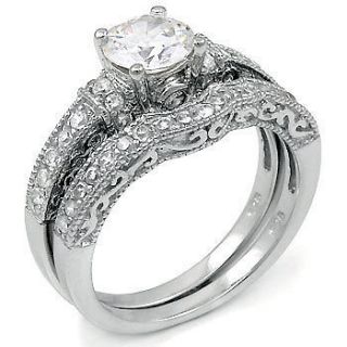 sterling silver wedding rings in Engagement & Wedding
